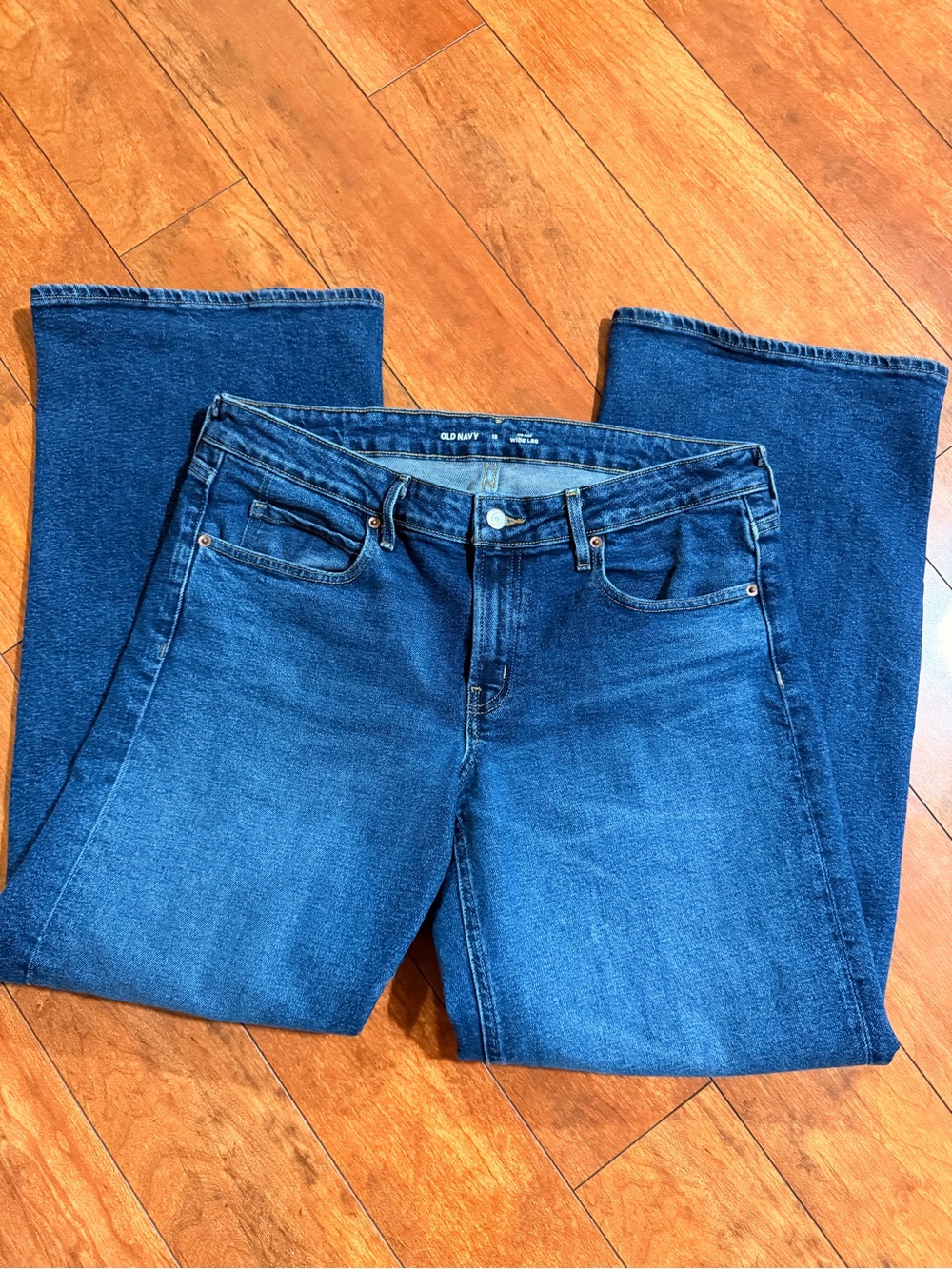 Old Navy Women's Dark Blue Classic Straight Jeans Size 12